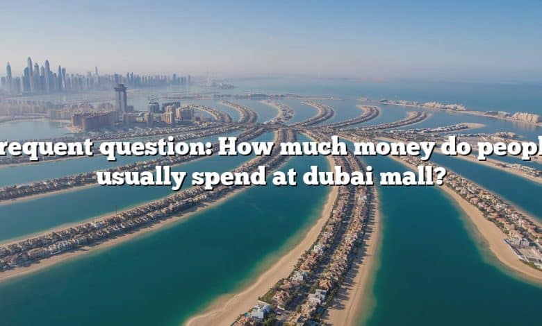 Frequent question: How much money do people usually spend at dubai mall?