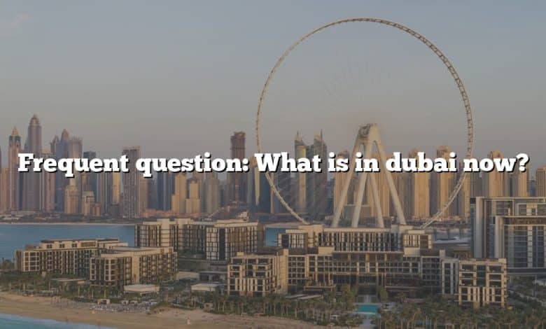 Frequent question: What is in dubai now?