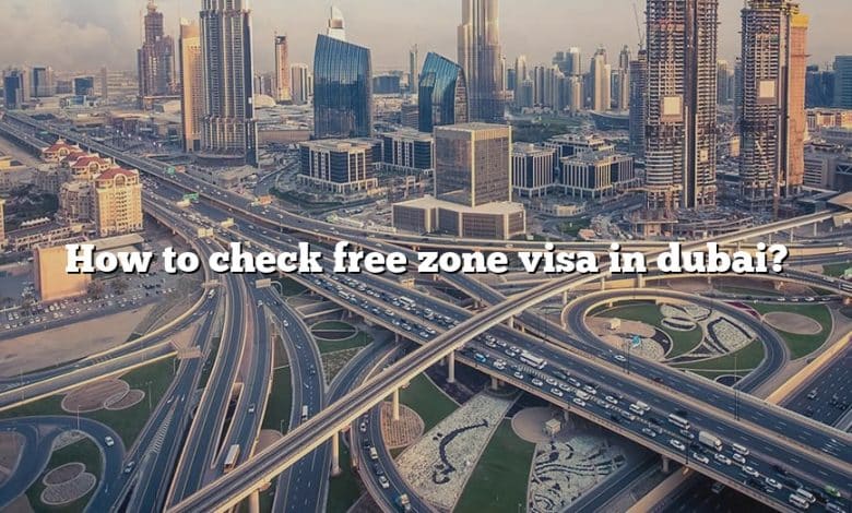 How to check free zone visa in dubai?