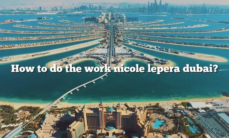 how to do the work nicole lepera