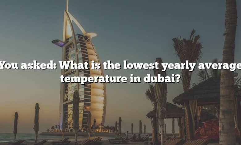 You asked: What is the lowest yearly average temperature in dubai?