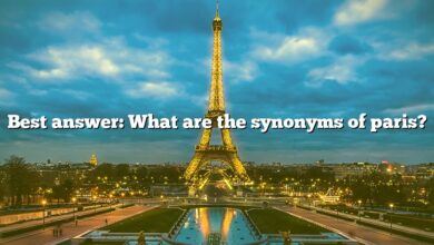 Best answer: What are the synonyms of paris?