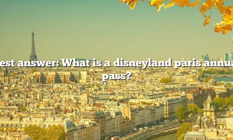 Best answer: What is a disneyland paris annual pass?