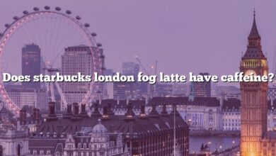 Does starbucks london fog latte have caffeine?
