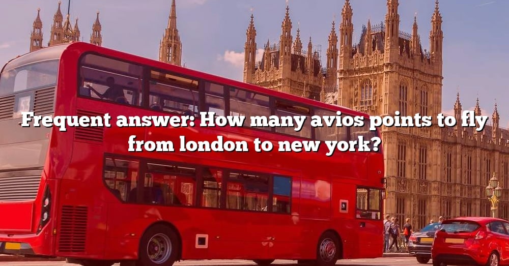 how many avios to fly london to new york