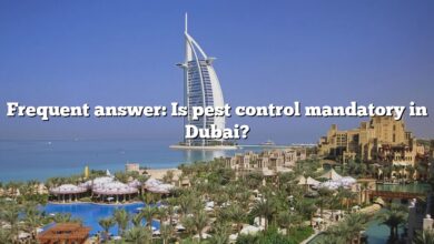 Frequent answer: Is pest control mandatory in Dubai?