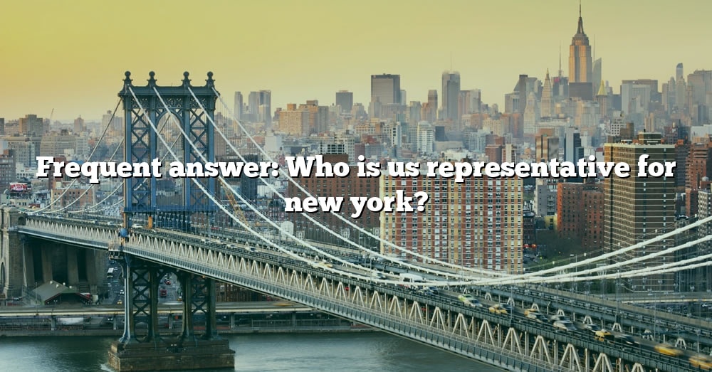 Frequent Answer Who Is Us Representative For New York? [The Right