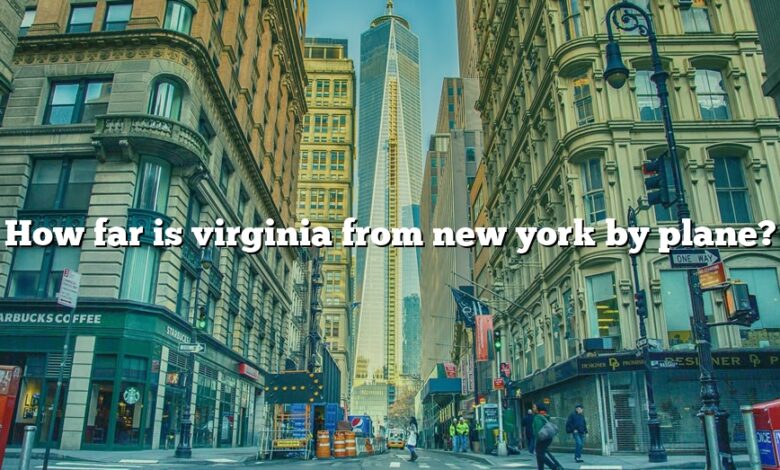 How far is virginia from new york by plane?