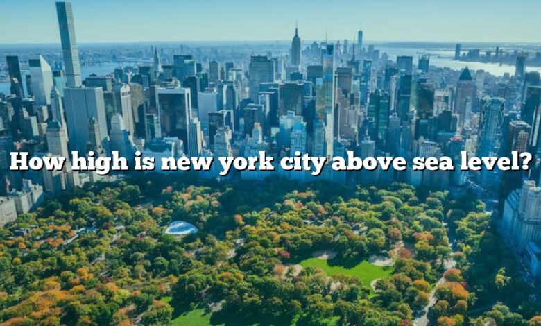 How high is new york city above sea level?