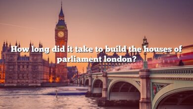 How long did it take to build the houses of parliament london?