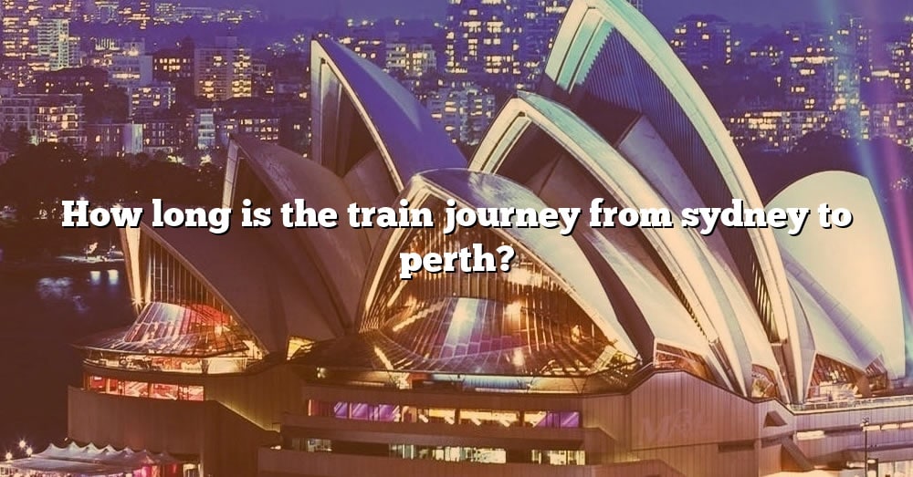 train travel from sydney to perth australia