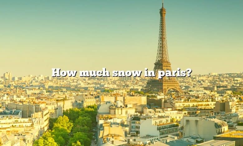 How much snow in paris?