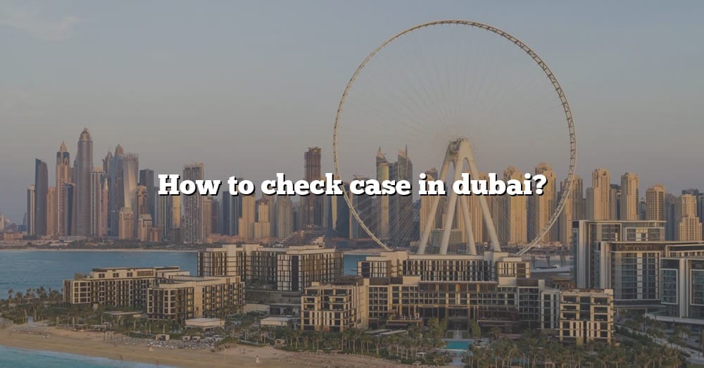 How To Check Case In Dubai? [The Right Answer] 2022 TraveliZta