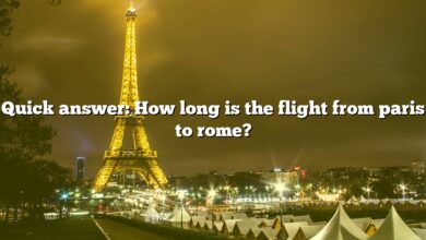 Quick answer: How long is the flight from paris to rome?