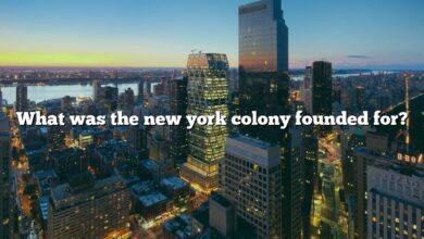 What was the new york colony founded for?