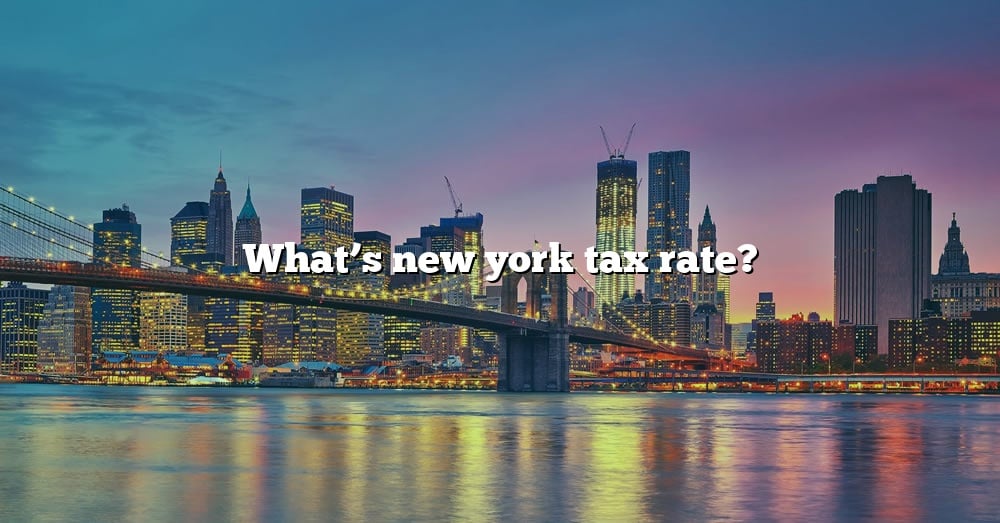 whats the tax rate in new york city