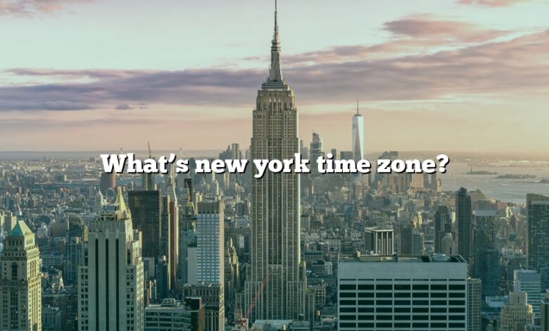 time zone new york gmt