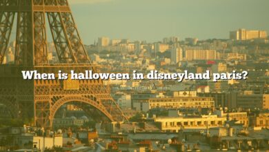 When is halloween in disneyland paris?