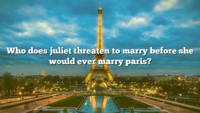 Who does juliet threaten to marry before she would ever marry paris?