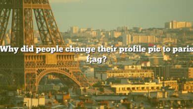 Why did people change their profile pic to paris f;ag?