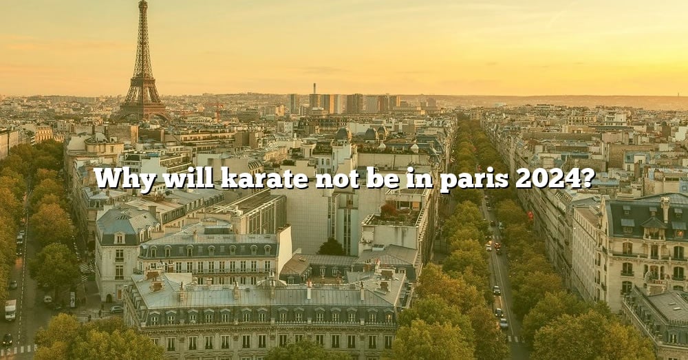 Why Will Karate Not Be In Paris 2024? [The Right Answer] 2022 TraveliZta