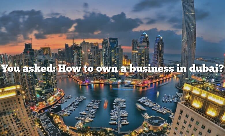 You asked: How to own a business in dubai?