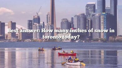 Best answer: How many inches of snow in toronto today?