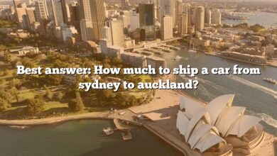 Best answer: How much to ship a car from sydney to auckland?