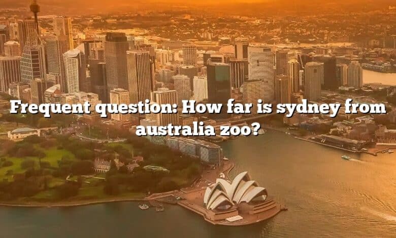 Frequent question: How far is sydney from australia zoo?