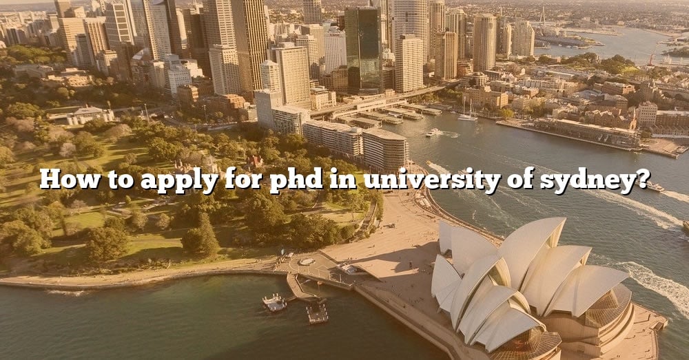 sydney university phd application