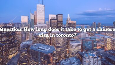 Question: How long does it take to get a chinese visa in toronto?